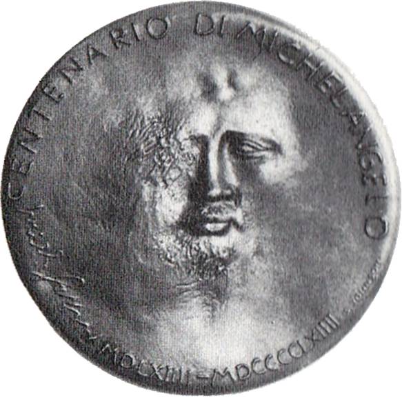 Medaglia 'Centenario di Michelangelo' - DIRITTO