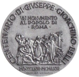 Medaglia 'Centenario di G.G. Belli' - ROVESCIO