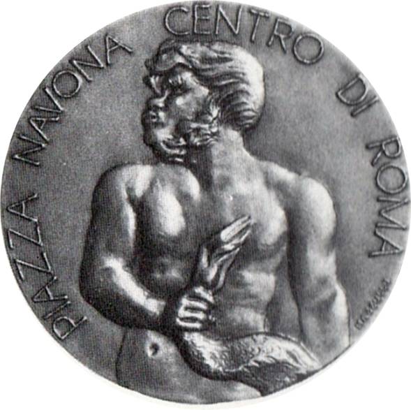 Medaglia 'Piazza Navona – Centro di Roma' - DIRITTO