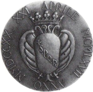 Medaglia 'Visita di Paolo VI al Campidoglio' - ROVESCIO